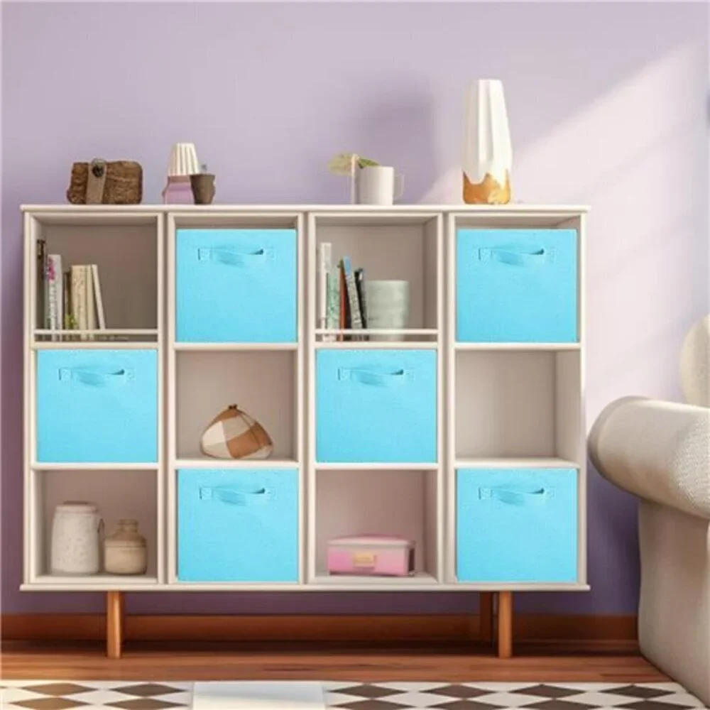 Storage Bins Foldable Fabric Storage Cubes And Cloth Storage Organizer Drawer